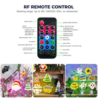 15W Brighter Halloween Decorations Projector Lights and Christmas Projector Outdoor 2025 Upgrade, 10 HD Slides (3D Ocean Wave & Patterns), 30 Holiday Projector Home Party Light Show